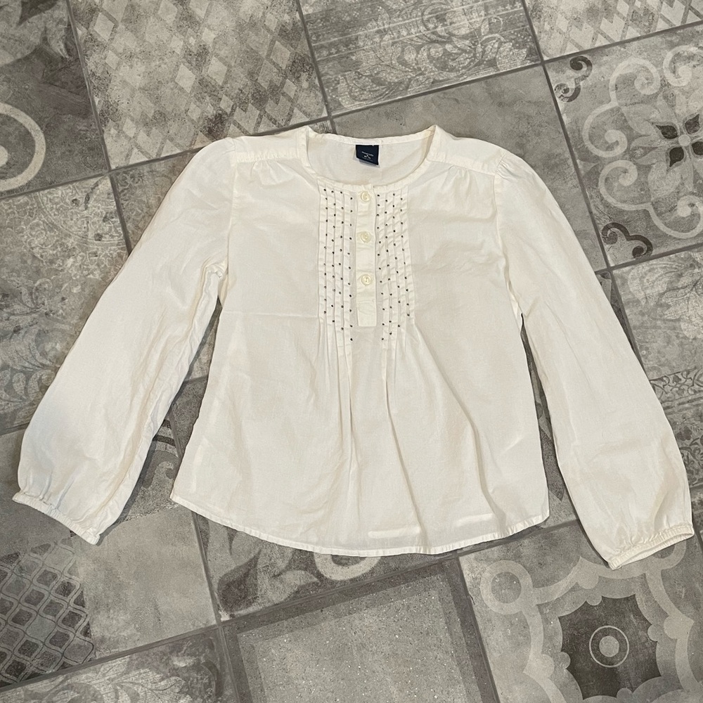 🌿3 for $20🌿 GapKids white blouse - S (6-7)